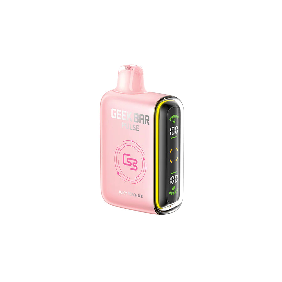 Juicy Peach Ice by Geek Bar Pulse 9000 Puff, 16mL - Disposable Vape [O   VapingStory