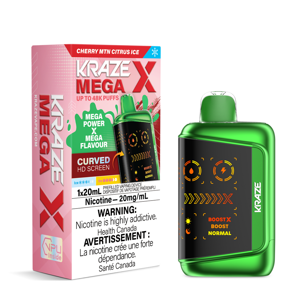 Cherry MTS Citrus (Ice) by Kraze Mega X (48K Puff) 20mL