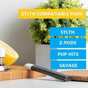 Pods compatibles STLTH : Stlth, Stlth Premium, Savage, Pop Hit, Z-Pod 