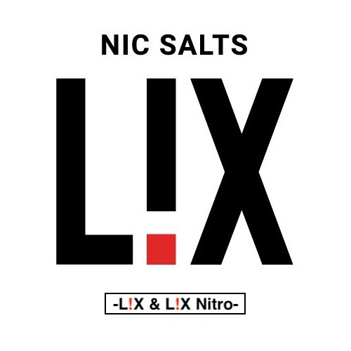 L!X / L!X Nitro Logo 'Salt Nic, E-Juice, E-Liquid Brand'