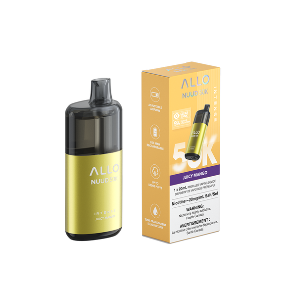 Juicy Mango by Allo Intense Nuud 50K - Disposable Vape [ON]