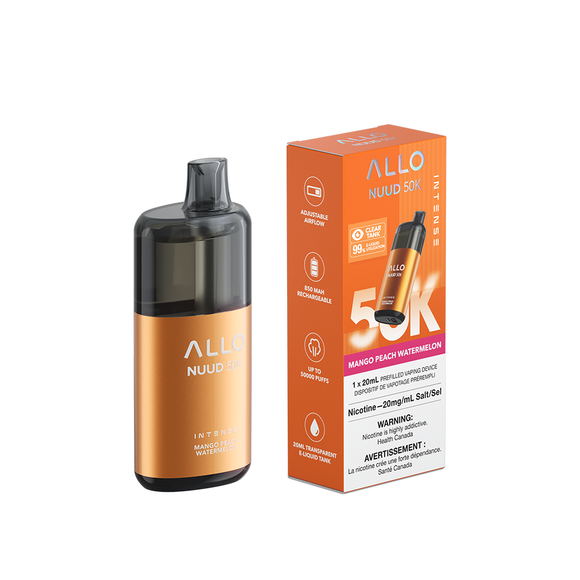 Mango Peach Watermelon by Allo Intense Nuud 50K - Disposable Vape [ON]