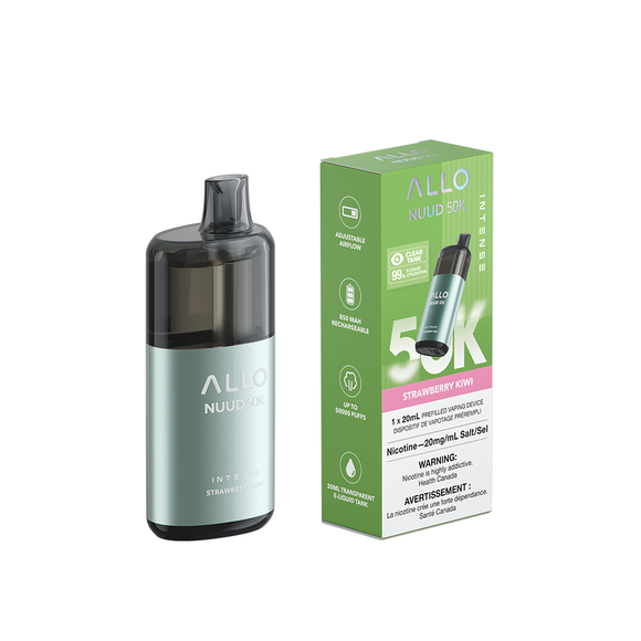 Strawberry Kiwi by Allo Intense Nuud 50K - Disposable Vape [ON]