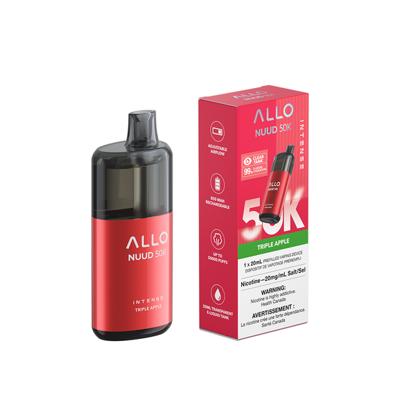 Triple Apple by Allo Intense Nuud 50K - Disposable Vape [ON]
