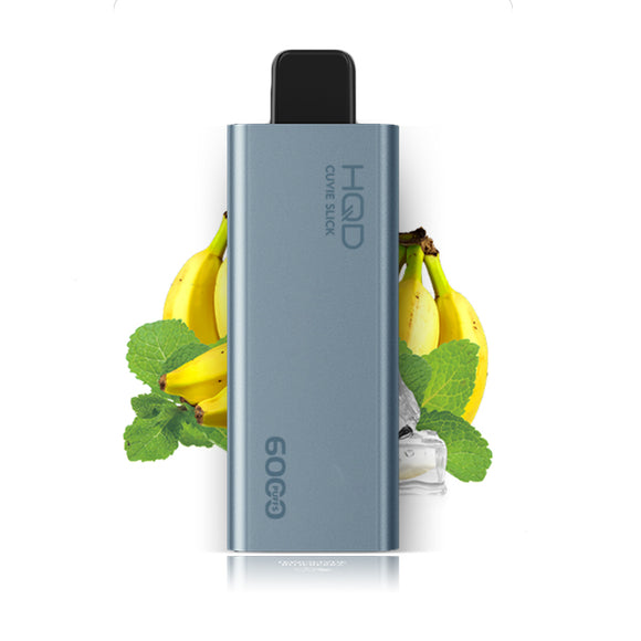Banana Mint by HQD Cuvie Slick (6000 Puff, No Recharge) 15mL - Disposable Vape