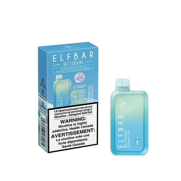 Blueberry Mint by Elfbar BC10000 (10000 Puff) 18mL - Disposable Vape