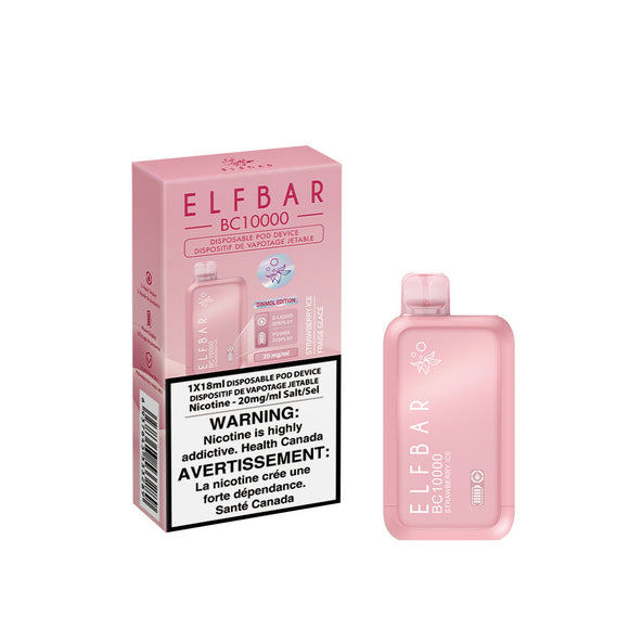 Strawberry Ice by Elfbar BC10000 (10000 Puff) 18mL - Disposable Vape