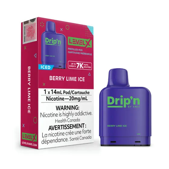 Berry Lime Ice by Level X Drip'n - Closed Pod System