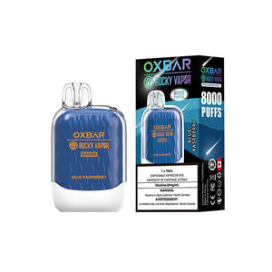 Framboise bleue par OXBAR x Rocky Vapor G8000 (8000 Puff) 18mL - Vape jetable