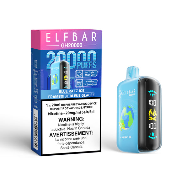 Blue Razz Ice by Elfbar GH20K (20000 Puff) 20mL - Disposable VapeBlue Razz Ice by Elfbar GH20K (20000 Puff) 20mL - Disposable Vape
