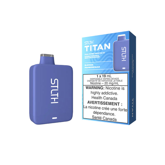 Blue Razz by Stlth Titan 10000 Puff 19ml Rechargeable- Disposable Vape