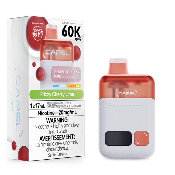 Frizzy Cherry Lime by Capsl 60K 17mL - Disposable Vape [ON]