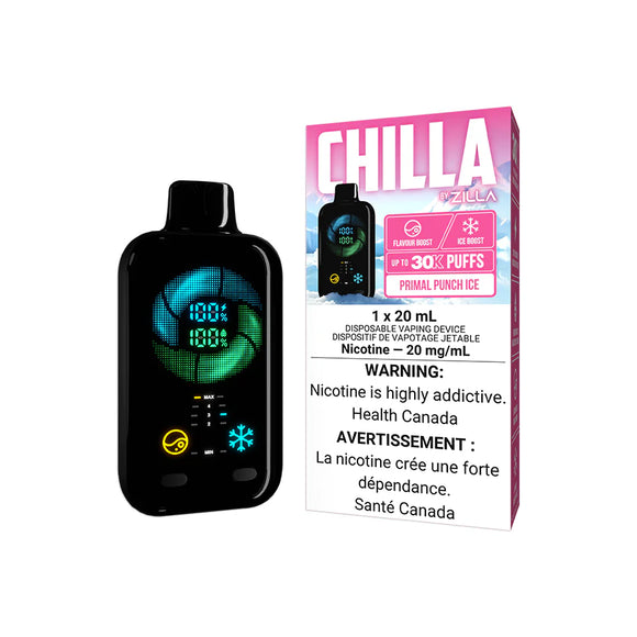 Primal Punch (Ice) by Chilla Zilla 30K Puff 20ml - Disposable Vape [ON]