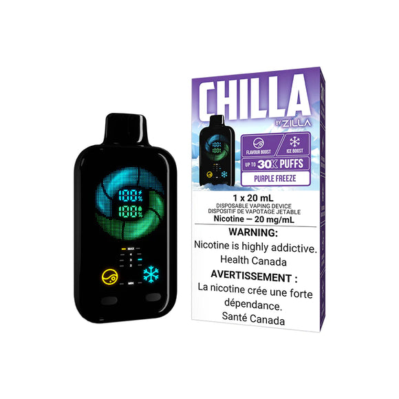 Purple Freeze (Ice) by Chilla Zilla 30K Puff 20ml - Disposable Vape [ON]