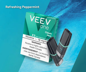 Classic Mint (Refreshing Peppermint) by Veev One - Closed Pod System [ON]