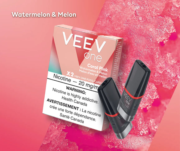 Coral Pink (Watermelon & Melon) by Veev One - Closed Pod System