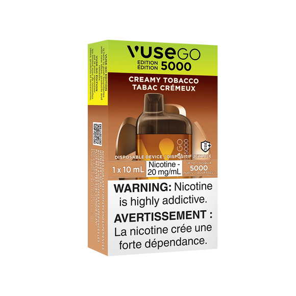 Creamy Tobacco by Vuse Go Edition 5000 (10mL, 5000 Puff) - Disposable Vape