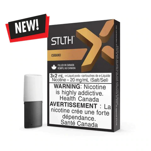 Pack de dosettes de tabac cubain par Stlth X - Système de dosettes fermé