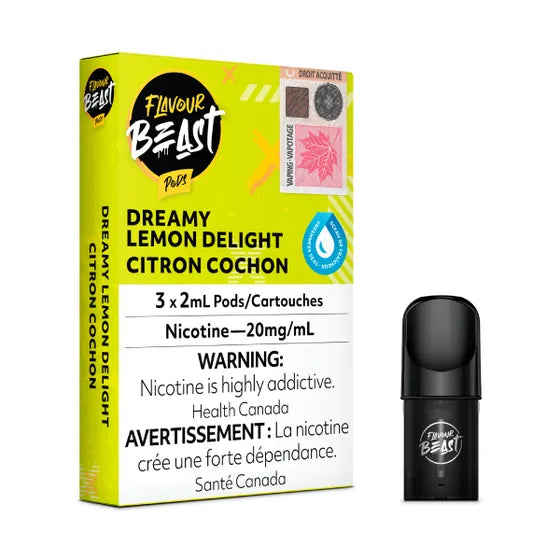 Dreamy Lemon Delight by Flavour Beast ('Stlth' Compatible Vape Pod)