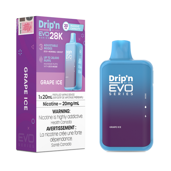 Grape Ice by Envi Drip'n EVO 28K - Disposable Vape [ON]