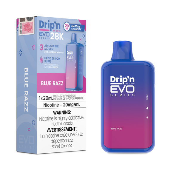 Blue Razz by Envi Drip'n EVO 28K - Disposable Vape