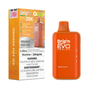 Orange Fizzle Ice by Envi Drip'n EVO 28K - Disposable Vape [ON]