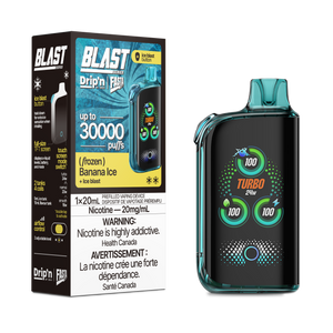 Banana Ice by Envi Drip'n Fasta Blast 30K - Disposable Vape [CAN]