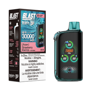 Strawberry Kiwi Ice by Envi Drip'n Fasta Blast 30K - Disposable Vape [ON]