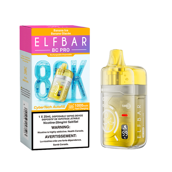 banana ice liquid elfbar BC Pro 80K 25mL Lime Ice king Flavour:Banana Elfbar ELFA MASTER #2