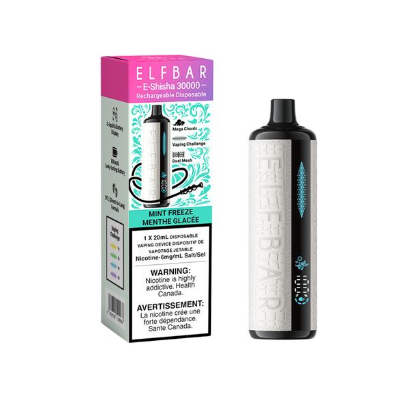 Mint  Freeze by Elfbar E-Shisha (30k Puff) 20mL - Disposable Vape [ON]