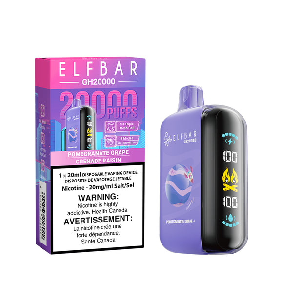 Pomegranate Grape by Elfbar GH20K (20000 Puff) 20mL - Disposable Vape –  VapingStory