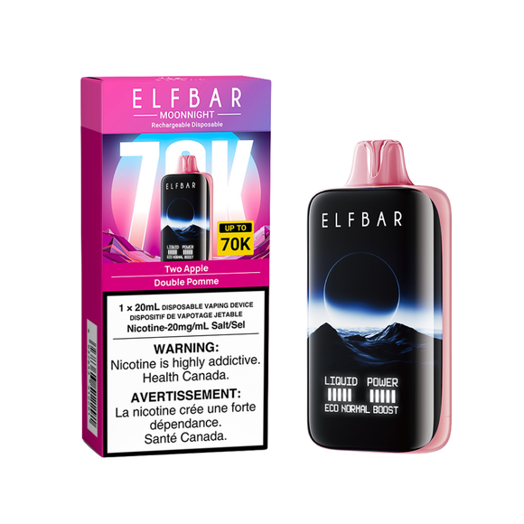 Two Apple Elfbar MoonNight 70K 20mL - Disposable Vape [ON]