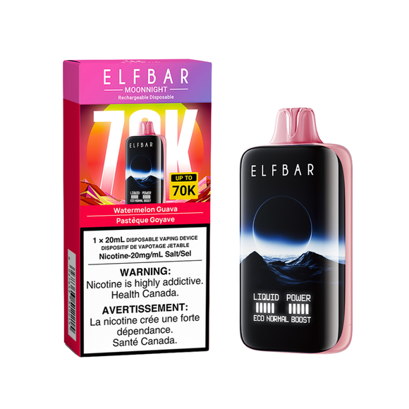 Watermelon Guava Elfbar MoonNight 70K 20mL - Disposable Vape [ON]
