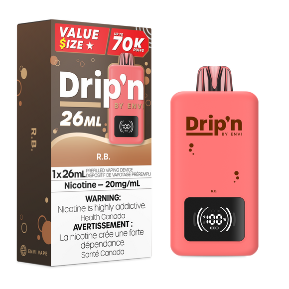 R.B. by Envi Drip'n 70K 26mL - Disposable Vape