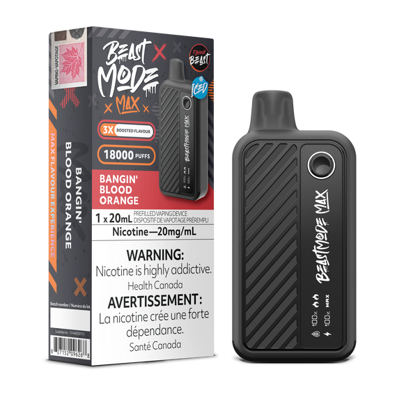 Bangin' Blood Orange by Flavour Beast Beast Mode Max 18000 Puff 20ml - Disposable Vape (Copy)