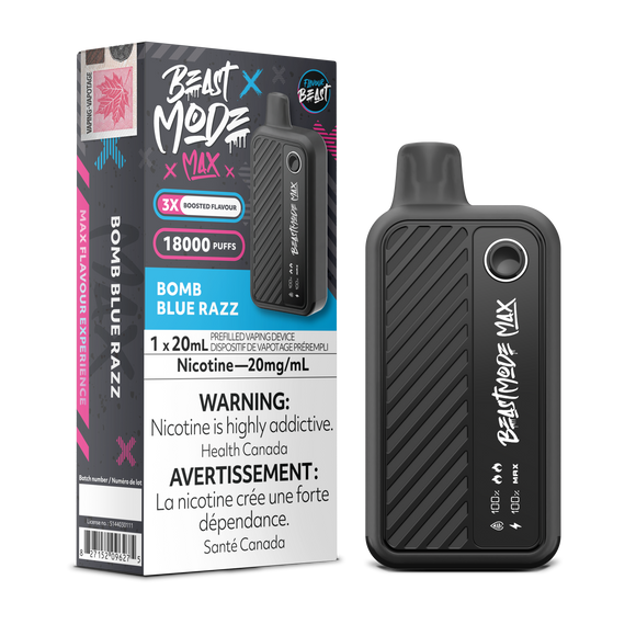 Bomb Blue Razz by Flavour Beast Max 18000 Puff 20ml - Disposable Vape [CAN]