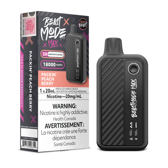 Packing' Peach Berry by Flavour Beast Beast Mode Max 18000 Puff 20ml - Disposable Vape (Copy)