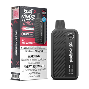 Sic Strawberry by Flavour Beast Beast Mode Max 18000 Puff 20ml - Disposable Vape