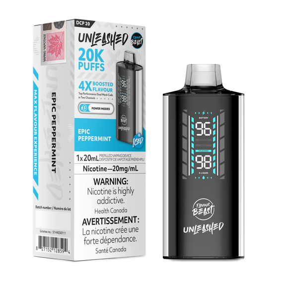 Epic Peppermint by Flavour Beast Unleashed DCP 20K Puff 20ml - Disposable Vape