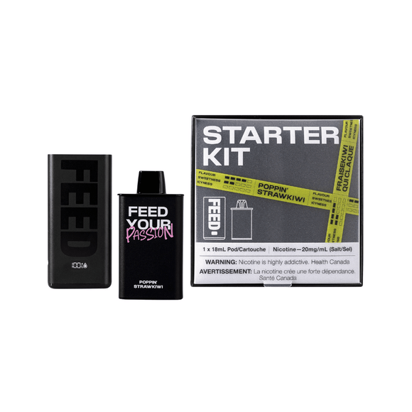 Poppin' StrawKiwi Starter Kit by Feed 9000 - Closed Pod System