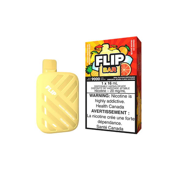 Mango Pineapple Ice and Orange Ice by Flip Bar (9000 Puff) 16mL - Disposable Vape