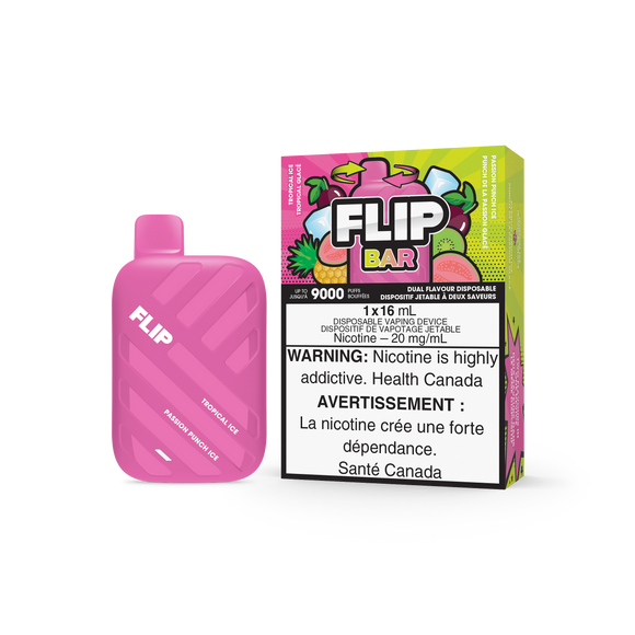 Tropical Ice and Passion Punch Ice by Flip Bar (9000 Puff) 16mL - Disposable Vape