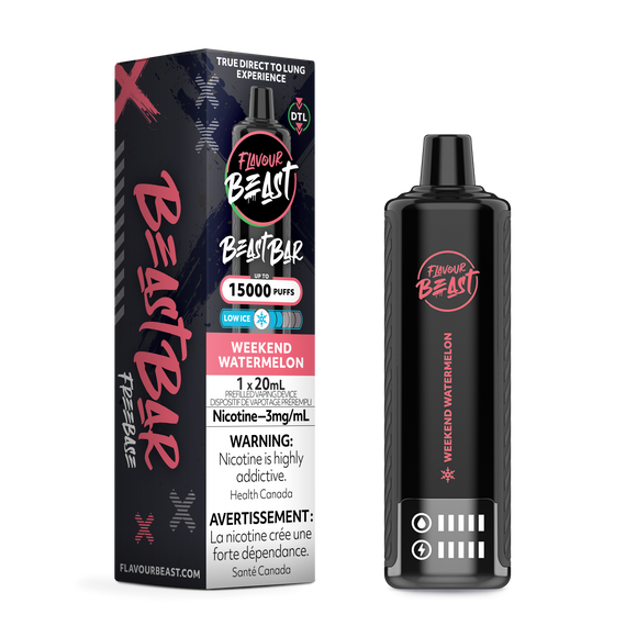 Weekend Watermelon (Low Ice) by Flavour Beast Beast Bar 15000 Puff 20ml - Disposable Vape [ON]