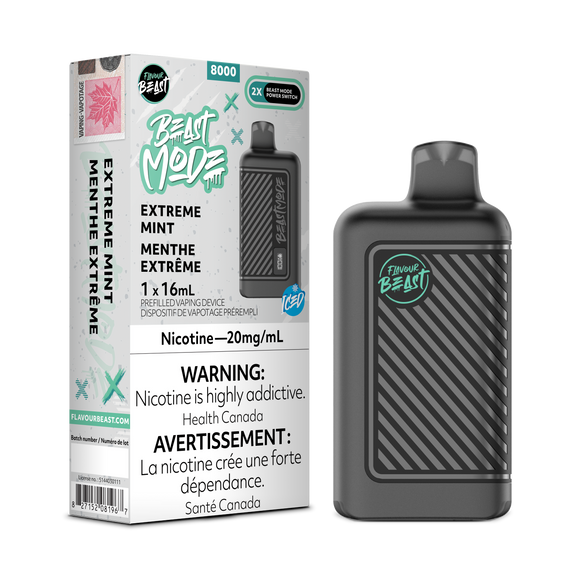 Extreme Mint by Flavour Beast Beast Mode 8000 Puff 16ml - Disposable Vape