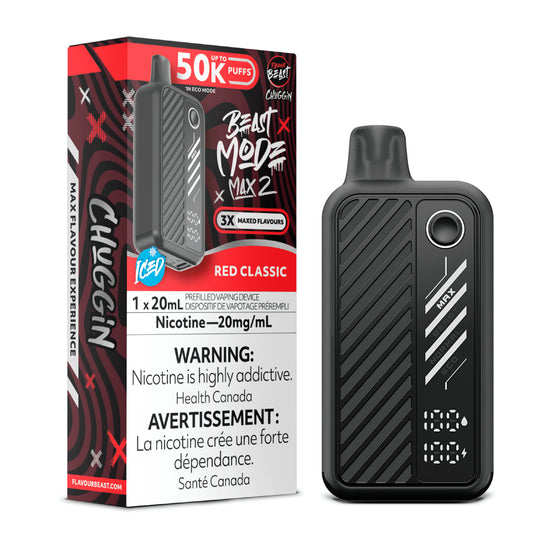 Red Classic (Ice) by Flavour Beast Max 2 50K Puff 20ml - Disposable Vape [ON]
