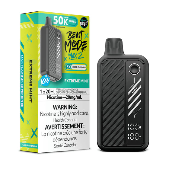 Extreme Mint (Ice) by Flavour Beast Max 2 50K Puff 20ml - Disposable Vape [ON]