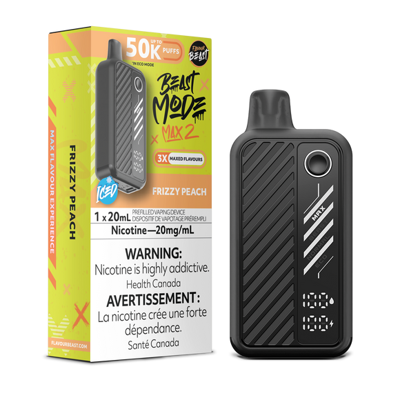 Frizzy Peach by Flavour Beast Max 2 50K Puff 20ml - Disposable Vape 