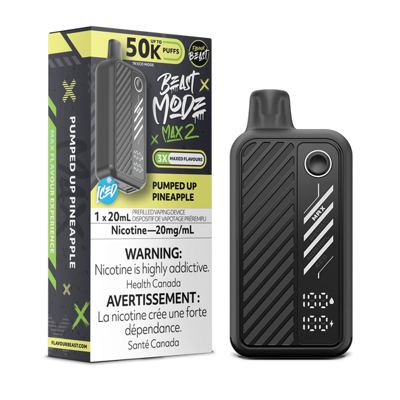 Pumped up Pineapple by Flavour Beast Max 2 50K Puff 20ml - Disposable Vape 