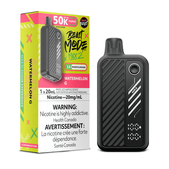 Watermelon G by Flavour Beast Max 2 50K Puff 20ml - Disposable Vape [ON]