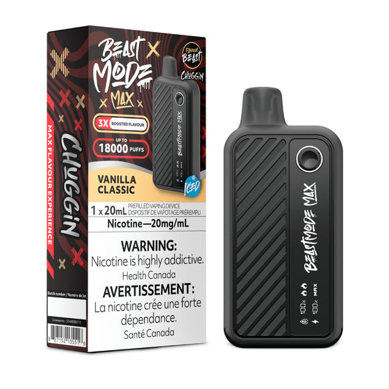 Chuggin' Vanilla Classic (Iced)  by Flavour Beast Max 18000 Puff 20ml - Disposable Vape [ON]